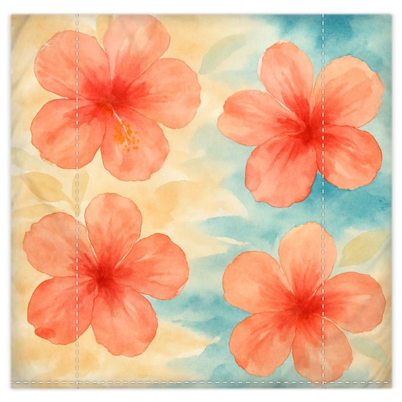Island Bloom Breeze Duvet Cover