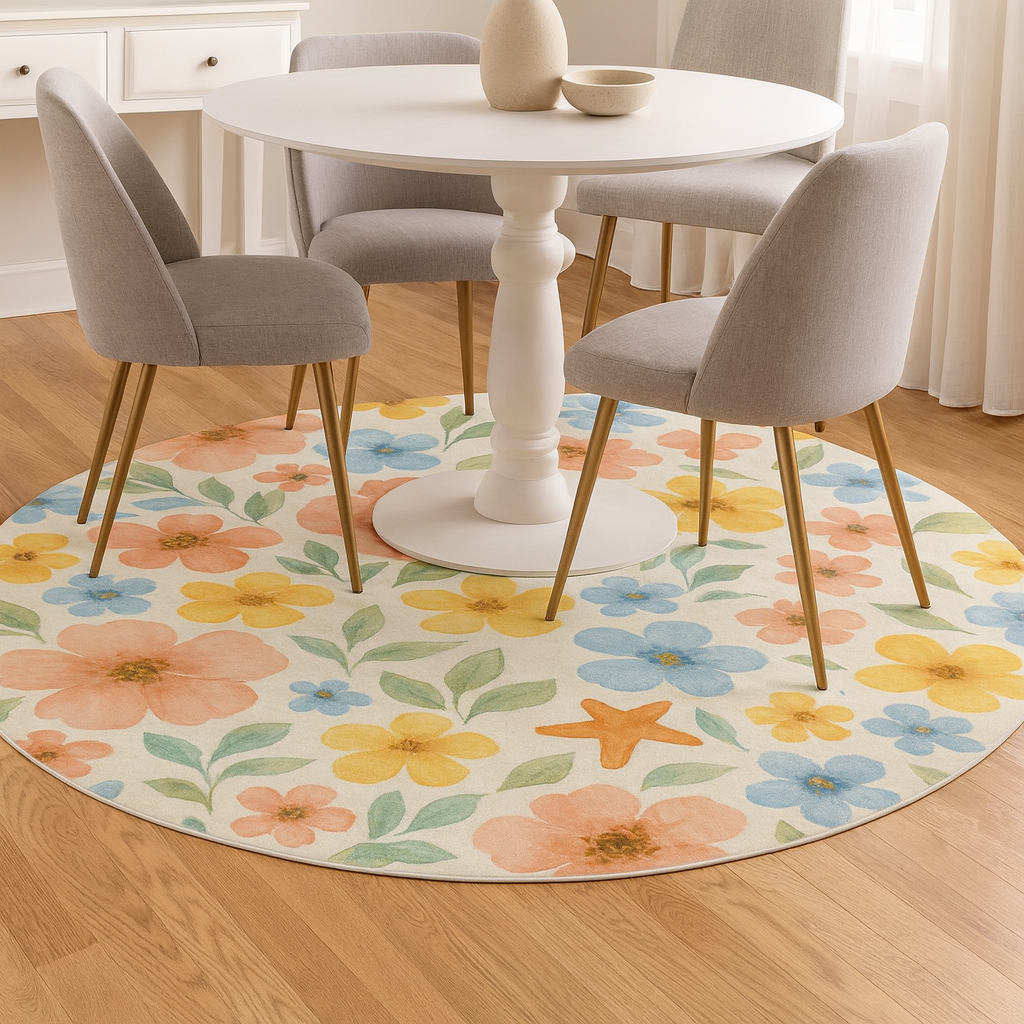 Coastal Wildflower Breeze Area Rug