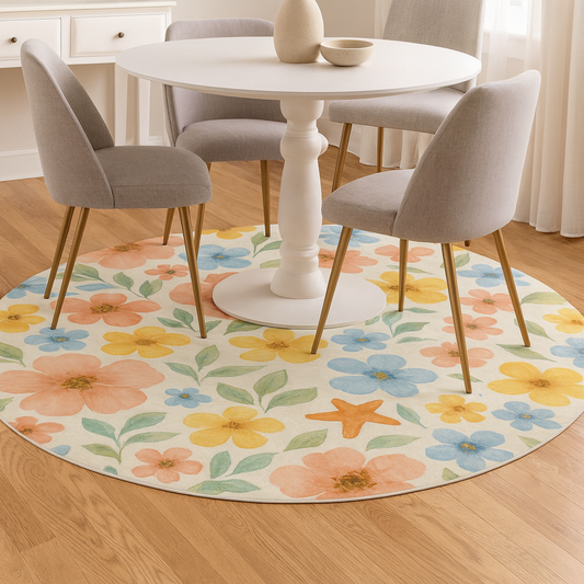 Coastal Wildflower Breeze Area Rug