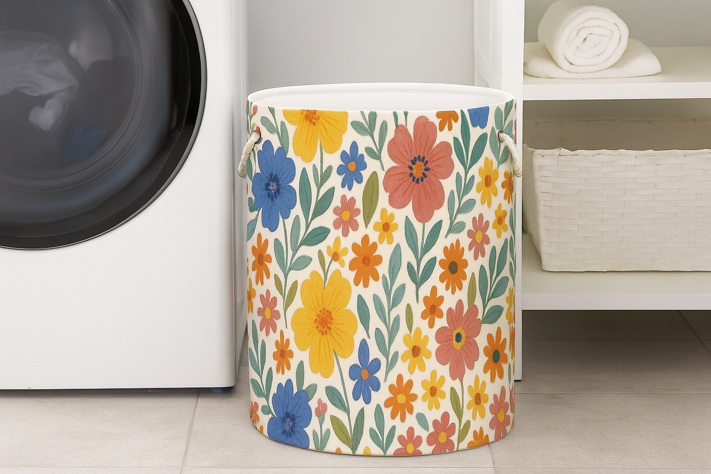 Dancing Flowers Laundry Bag