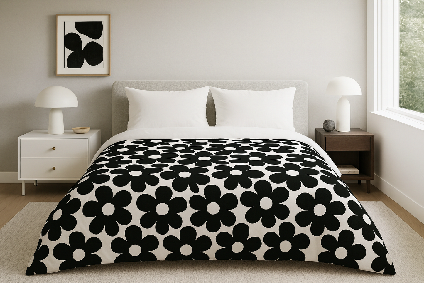 Midnight Petals Comforter