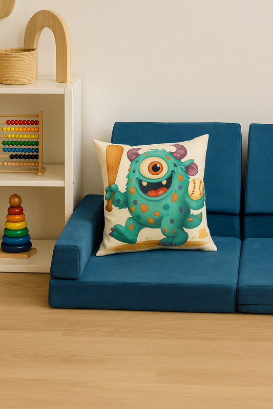 Hipster's Homerun Hug Throw Pillow