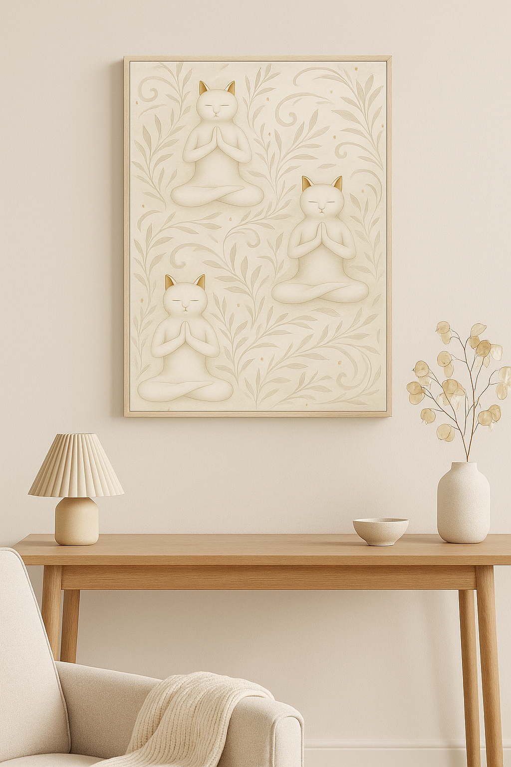 Quiet Paws, Calm Mind – Canvas Wall Art