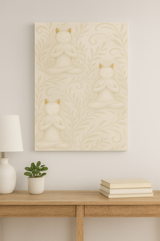 Quiet Paws, Calm Mind – Canvas Wall Art