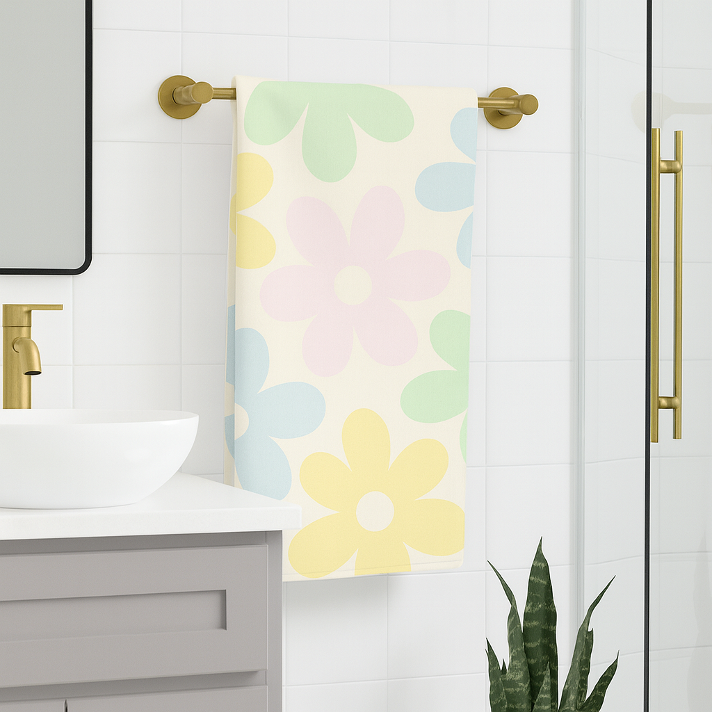 Soft Bloom Pop Bath Towel