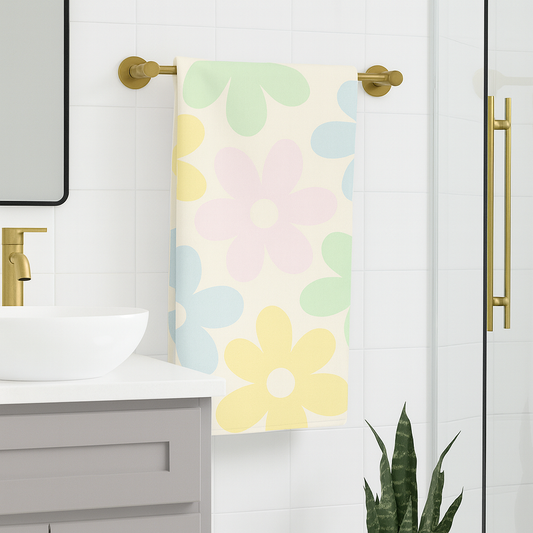 Soft Bloom Pop Bath Towel