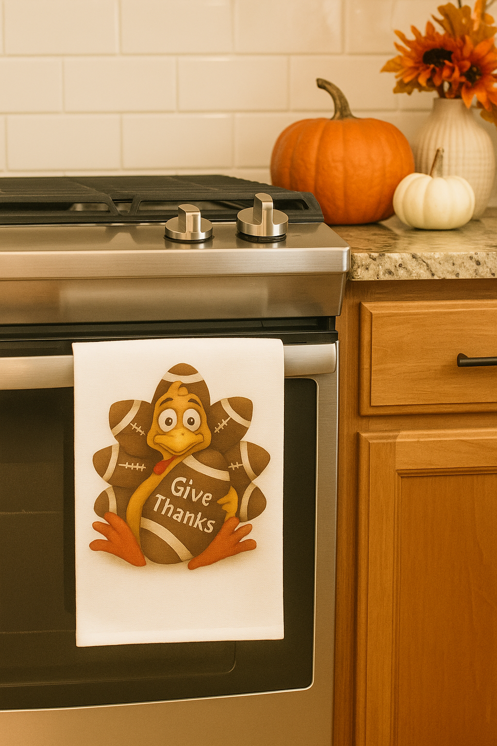Turkey Touchdown Tea Towel