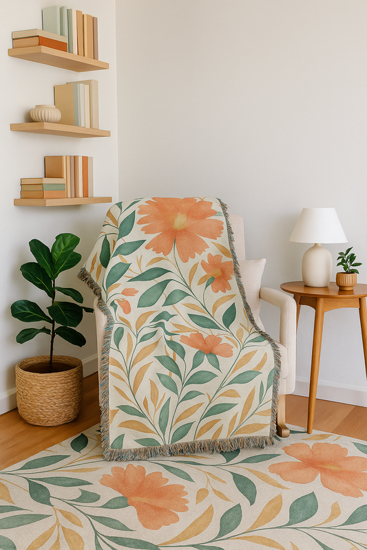 Twisted Vines Woven Blanket