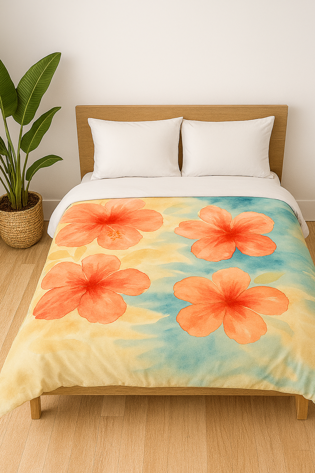 Island Bloom Breeze Duvet Cover