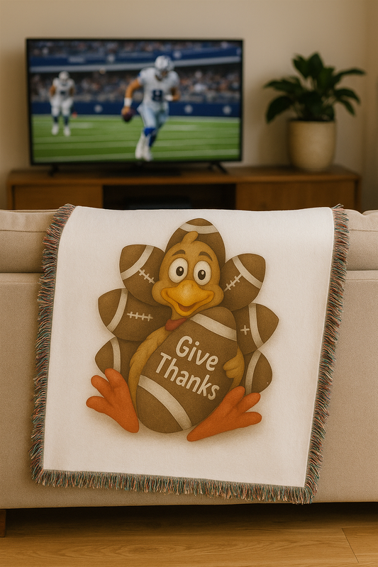 Touchdown Turkey Woven Blankets